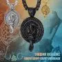 FaithHeart Norse Viking Raven Necklace for Men Women Vintage Celtic Crow Raven Jewelry- Can Engrave
