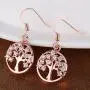 Tree of Life Necklace for Women - Tree of Life Earrings for Women - Silver / Gold / Rose Gold Jewelry Set for Women/ Teenagers - Symbol for Life, Positive Energy, Good Health - Mall of Style