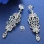 mecresh Gold/Silver Rhinestone Chandelier Wedding Bridal Dangle Earrings mecresh Gold/Silver Rhinestone Chandelier Wedding Bridal Dangle Earrings