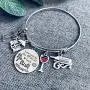 FCHEN Beach Themed Lover Gifts Charm Bangle Bracelets for Women, Love You to The Beach and Back Adjustable Wire Charm Bracelet FCHEN Beach Themed Lover Gifts Charm Bangle Bracelets for Women, Love You to The Beach and Back Adjustable Wire Charm Bracelet