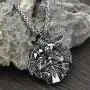 CANNE Odin Thors Hammer Mjolnir Raven Wolf Viking Norse Celtic Pendant Necklace Nordic Rune Amulet Classic Jewelry with 24 inch Chain