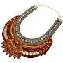 YAZILIND Ethnic Style Multiple Millet Beads Chunky Chain Bib Statement Choker Collar Necklace for Women YAZILIND Ethnic Style Multiple Millet Beads Chunky Chain Bib Statement Choker Collar Necklace for Women