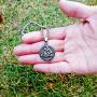 GuoShuang Nordic Viking Valknut Amulet Stainless steel Pendant Necklace for man and women -With Valknut Rune Gift Bag