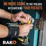 RAK Magnetic Wristband with Strong Magnets for Holding Screws, Nails, Drill Bits for DIY Handyman, Father/Dad, Husband, Boyfriend, Him, Men, Women (Black)