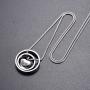 memorial jewelry Forever in My Heart,No Longer by My Side Cremation Pet Urn Necklace Screw Opens and Lock Ashes Pendant Jewelry for Dog Cat