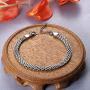 sailimue 2Pcs Stainless Steel Bracelets for Women Men Gold Silver Couples Matching Best Friend Friendship Charm Link Bracelet Sets Jewelry Gift for Valentines