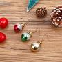 Unijew 9 Pcs Christmas Ball Earrings for Women Girls - 9 Pairs of Earrings Jewelry Set Gifts Golden, Red and Green Balls Lights Bulb- Party Costume Jewelry Set Gifts