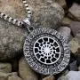 Sun Wheel Black Sun Kolovrat Pagan Amulet Slavic Symbol Warrior Talisman Necklace Handcrafted Norse Jewelry