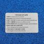 WUSUANED Motivational Gift 7 Rules of Life Quote Wallet Insert Card Inspirational Quote Jewelry Encouragement Gift