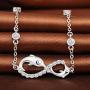 Unendlich U Solid 925 Silver Jewelry Dolphin Infinity Symbol Earrings Bracelet Necklace