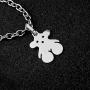 ALAIX Womens Choker Necklace Silver Chain Necklace Girls Choker Necklace for Women Teen girls (Love you more)