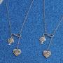 WUSUANED Mother and Daughter Heart Family Tree Pendant Infinity Lariat Y Necklace Set Mommy and Me Jewelry Gift for Mom and Daughter