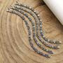 Paz Creations 925 Sterling Silver Gemstone and Rose Tennis Bracelet