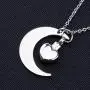 Fanery Sue Personalized Custom Love You to The Moon and Back Cremation Urn Necklace for Ashes Memorial Pendant Jewelry Fanery Sue Personalized Custom Love You to The Moon and Back Cremation Urn Necklace for Ashes Memorial Pendant Jewelry