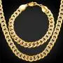 U7 Men Unisex Two-Tone Jewelry 6mm-9mm Wide Platinum & 18K Gold Plated Cuban Chain Necklace (18'',20'',22'',24'',26'',28'',30'') U7 Men Unisex Two-Tone Jewelry 6mm-9mm Wide Platinum & 18K Gold Plated Cuban Chain Necklace (18'',20'',22'',24'',26'',28'',30'')