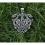 HAQUIL Dragon Necklace - Metal Alloy, Viking Double Dragon Pendant - PU Leather Cord, 19.7'' HAQUIL Dragon Necklace - Metal Alloy, Viking Double Dragon Pendant - PU Leather Cord, 19.7''