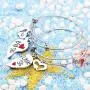 lauhonmin Sister Bangle Bracelets for Big Sister Little Sister Heart Charms Double Pendant Pack of 2