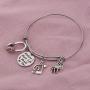 Zuo Bao Music Bracelet Without Music Life Would Be Flat Music Note Charm Bracelet Music Lover Jewelry Gift