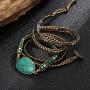 Plumiss Women Boho Handmade Natural Stone Wrap Bracelets Variety Beads Strand Bracelet for Men Collection
