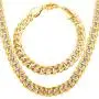 U7 Men Unisex Two-Tone Jewelry 6mm-9mm Wide Platinum & 18K Gold Plated Cuban Chain Necklace (18'',20'',22'',24'',26'',28'',30'') U7 Men Unisex Two-Tone Jewelry 6mm-9mm Wide Platinum & 18K Gold Plated Cuban Chain Necklace (18'',20'',22'',24'',26'',28'',30'')