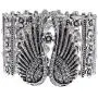 Hiddlston Nativity Crystal Christmas Blessing Guardian Angel Wing Feather Biker Jewelry Custom Stretch Arm Sleeve Wrap Multi-Layer Cuff Bracelet Chain for Women Teen Girls Bangle Ornaments Costume