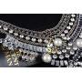 Lovage Vintage Anti Silver Tone Long Boho Statement Necklace Bohemian Indian Jewelry for Women