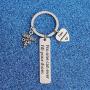 WUSUANED Dentist Retirement Keychain No One Can Ever Fill Your Shoes Enjoy Retirement Gift for Dental Hygienist Dental Assistant