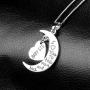 lifelovevc Women Family Jewellery Set Silver Love Heart Baby Mid Big Little Sister Pendant Necklace