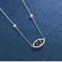 FANCIME Sterling Silver Evil Eye Necklace Evil Eye Bracelet Cubic Zirconia Simulated Diamond Pendant Necklace Yom Kippur Gifts Danity Fine Jewelry for Women Girls FANCIME Sterling Silver Evil Eye Necklace Evil Eye Bracelet Cubic Zirconia Simulated Diamond Pendant Necklace Yom Kippur Gifts Danity Fine Jewelry for Women Girls