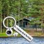 Cottage County Jewelry Lake Life Gift Cabin Gift I’m Rather Be at The Cabin Key Chain