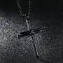 UM Jewelry Women Men Stainless Steel Antique Nail and Wire Cross Pendant Crucifix Necklace UM Jewelry Women Men Stainless Steel Antique Nail and Wire Cross Pendant Crucifix Necklace
