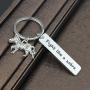 Ribukat Inspirational Gifts Encouragement Awareness Anti-Cancer Gift Cancer Keychain Fight Like A Zebra Keyring