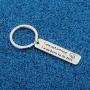 WUSUANED Encouragement Keychain I Am Not Afraid I was Born to Do This Inspirational Jewelry Gift