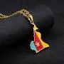 Gold Color Cameroon Map Flag Pendant Chain Necklaces Stainless Steel Jewelry Cameroun Country Maps Cameroonians Gifts Gold Color Cameroon Map Flag Pendant Chain Necklaces Stainless Steel Jewelry Cameroun Country Maps Cameroonians Gifts