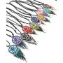 Mia Jewel Shop Round Dream Catcher Seed Bead Dangle Pendant Adjustable Necklace Mia Jewel Shop Round Dream Catcher Seed Bead Dangle Pendant Adjustable Necklace