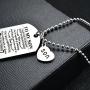 To My Son from MOM I Want You To Believe Love Mom Dog Tag Military Air Force Navy Coast Guard Necklace Ball Chain Gift for Best Son Birthday and Graduation