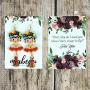 Frida Dangle Earrings - Handmade womens Fashion Cute Jewelry With Frida Inspired Display Card The Perfect Mexican Gifts For Women and Teenagers