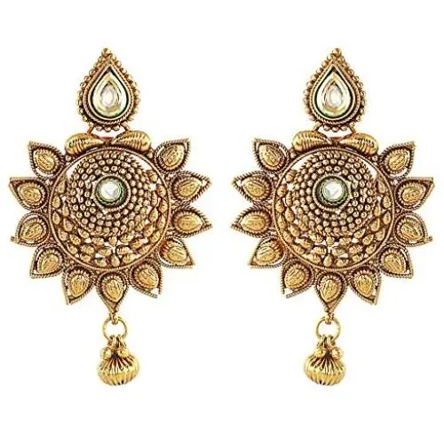 Royal Bling Bollywood Style Party Wear Traditional Indian Jewelry Jhumki Jhumka Earrings for Women