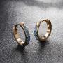 Kyerlyn Tiny Drop Ball Hoop Earrings 14K Gold Plated Star CZ Cone Dangle Earrings for Women Cross Pendant Huggie Sleeper Earrings