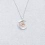 BAUNA Grandma Nana Heart Pendant Necklace I Love You To The Moon And Back Grandmother Jewelry from Granddaughter Grandson