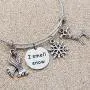 SEIRAA Christmas Bracelet I Smell Snow Holiday Jewelry Winter Gift for Her SEIRAA Christmas Bracelet I Smell Snow Holiday Jewelry Winter Gift for Her