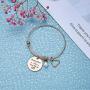 NEWNOVE Mother Daughter Bracelet Engraved Mantra Cuff Bangle Mothers Day Birthday Gift for Mom from Daughter