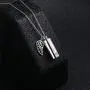 Cremation Jewelry Sterling Silver Angel Wing Memorial Urn Necklace Ashes Keepsake Pendant Necklace for Unisex