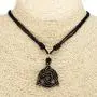 BlueRica Celtic Trinity Knot Triquetra Pendant on Adjustable Black Rope Cord Necklace BlueRica Celtic Trinity Knot Triquetra Pendant on Adjustable Black Rope Cord Necklace