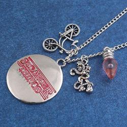 Winssi 2PC Stranger Things Necklace for Fans Cosplay Costume Jewelry