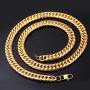 U7 Men Stainless Steel Franco Chain Curb Link Hip Hop Chunky Necklace Costume Jewelry 6MM 9MM 12MM Thick, Length 18-36 Inch, Silver Black Gold Color,Gift Packed