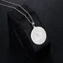 Bible Verse Prayer Necklace Christian Jewelry Sterling Silver Praying Hands Baptism Inspirational Medallion Pendant