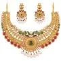 Touchstone Indian Bollywood Handcrafted Traditional Royal Mughal Kundan Polki Meenakari Enamel Colorful Wedding Designer Jewelry Long Necklace Set in Gold and Silver Tone for Women. Touchstone Indian Bollywood Handcrafted Traditional Royal Mughal Kundan Polki Meenakari Enamel Colorful Wedding Designer Jewelry Long Necklace Set in Gold and Silver Tone for Women.