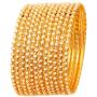 Touchstone New Pearl Bangle Collection. Indian Bollywood Traditional and Exclusive Thin Designer Jewelry Bangle Bracelets Embellished with Faux Pearls. Antique Gold Tone for Women.