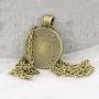 FM FM42 Sunflowers by Vincent Van Gogh Round Pendant Necklace (4 Styles)
